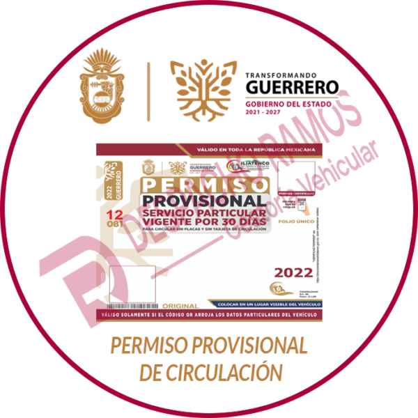 Permiso Provisional De Circulación De Guerrero 2025
