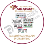 Alta Vehículo Emplacado En Otra Entidad En El Edo Mex 2026